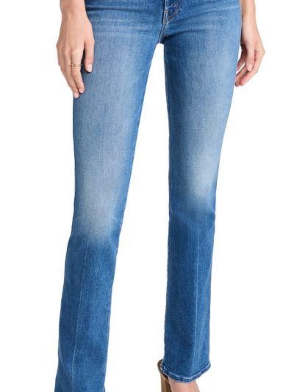 MOTHER Light Blue Flare Jeans